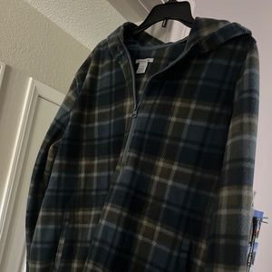 O’neill Flannel part way zip up